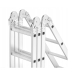 4x4 scharnierende aluminium ladder met platform